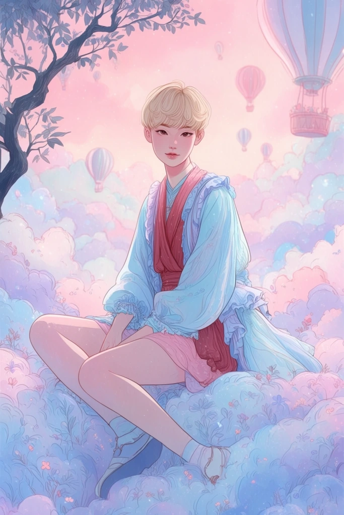 Ethereal Pastel Dreamcore style AI image example 1