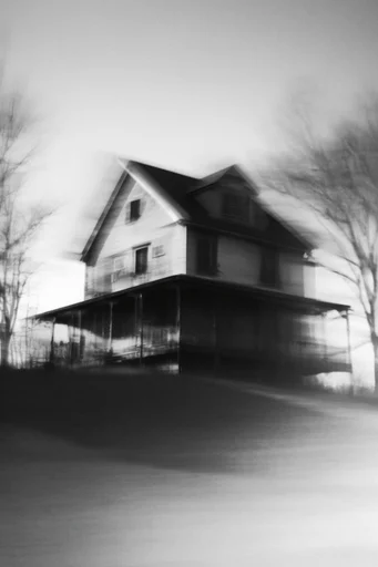 Ethereal Monochrome Kineticism style reference image — minimalist silhouette