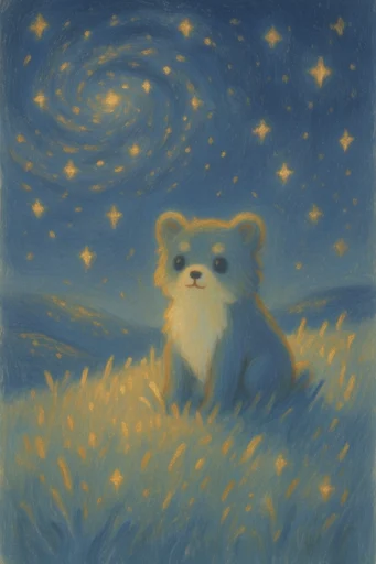 Luminous Nocturnal Folklore style AI image example 3