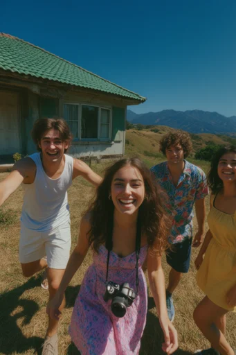 Vivid Summer Nostalgia style AI image example 4