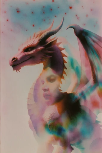 Ethereal Analog Surrealism style reference image — watercolor texture