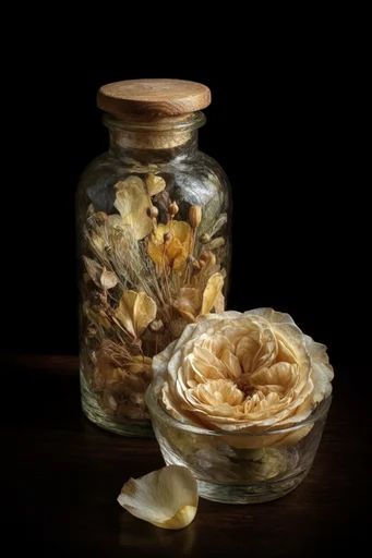 Dramatic Naturalist Chiaroscuro style reference image — stark black background