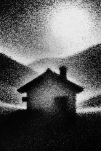 Ethereal Grain Noir style reference image — liminal silhouette