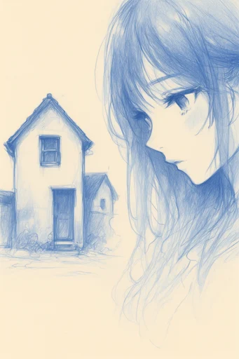 Expressive Hand-Drawn Sketchbook style AI image example 4
