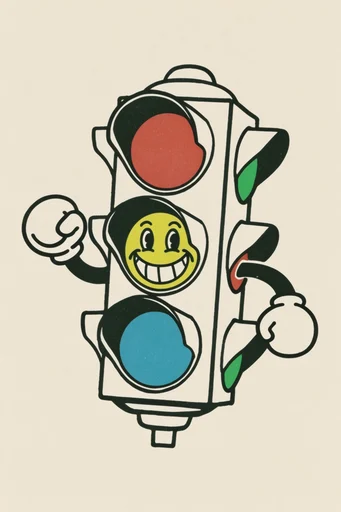 Vintage Graphic Mascotry style reference image — bold ink outlines