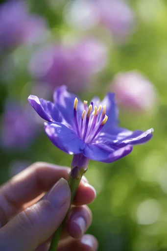 Ethereal Macro Wonders style reference image — iridescent light