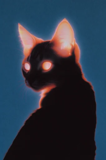 Spectral Thermal Noir style reference image — chromatic aberration