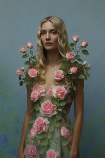 Nostalgic Surrealist Editorial style reference image — muted color palette