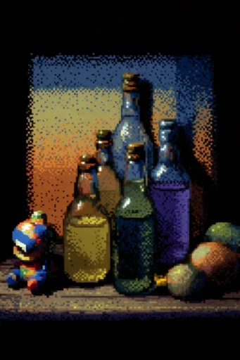 Nostalgic Pixel Liminality style reference image — retro pixel art