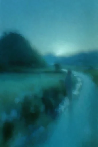 Monochromatic Ethereal Blur style reference image — ethereal motion blur