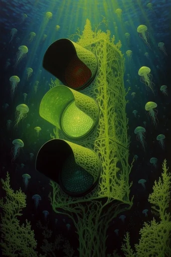 Luminous Abyssal Mysticism style reference image — impasto brushwork