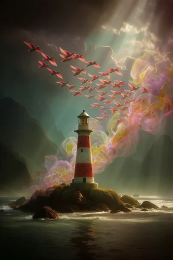 Ethereal Kinetic Surrealism style reference image — surreal atmosphere