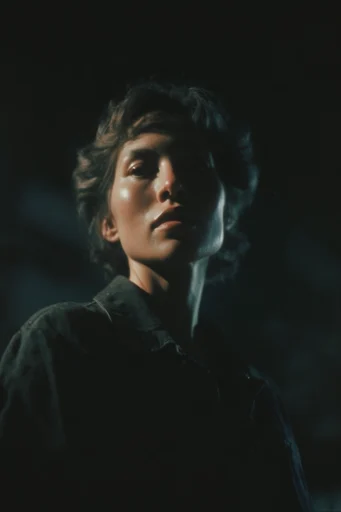 Nocturnal Chiaroscuro Descent moodboard — generate AI images in this style