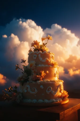 Monumental Twilight Cloudscapes style reference image — vibrant warm glow