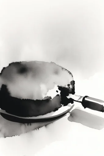 Atmospheric Ink Minimalism style reference image — charcoal graphite texture