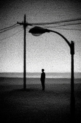Atmospheric Monochrome Noir moodboard — generate AI images in this style