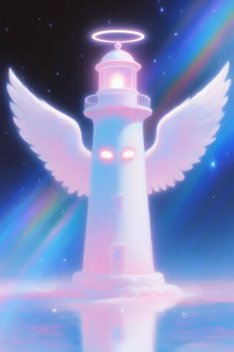 Luminous Celestial Anime style reference image — bioluminescent magical elements