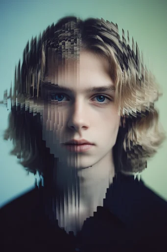 Fragmented Temporal Surrealism style reference image — deconstructed collage