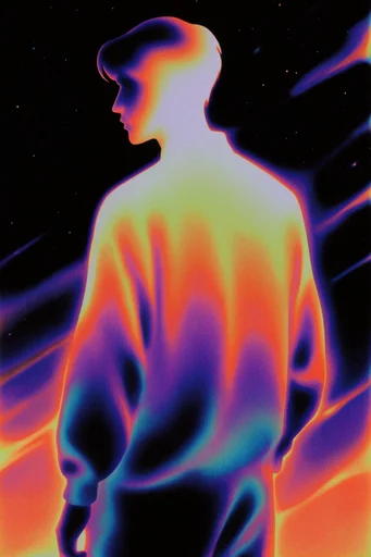 Psychedelic Thermal Grain moodboard — generate AI images in this style