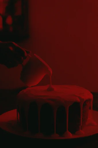 Crimson Noir Cinema style reference image — dreamlike haze
