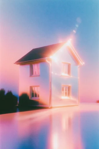 Luminous Ethereal Glitch style AI image example 4