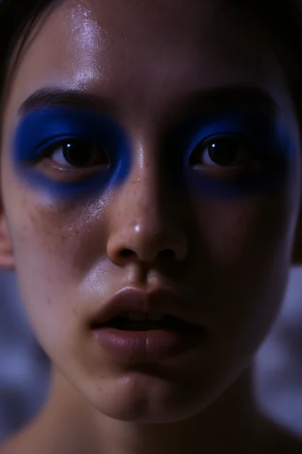 Avant-Garde Cobalt Minimalism style reference image — minimalist surrealism