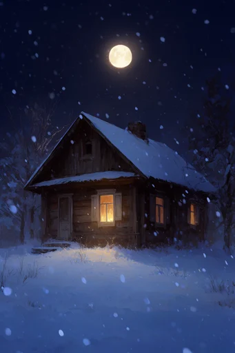 Luminous Nocturnal Solitude style AI image example 4