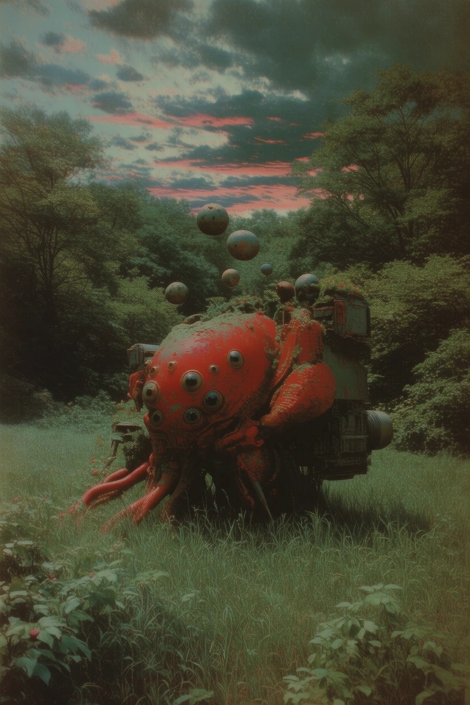 Vintage Woodland Melancholy style AI image example 2