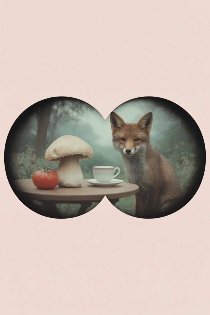 Geometric Voyeuristic Surrealism style AI image example 3