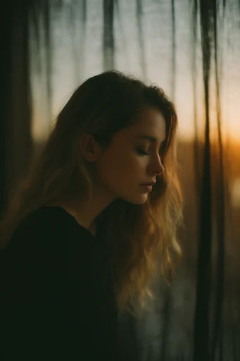 Nostalgic Analog Introspection style reference image — low-key moody shadows