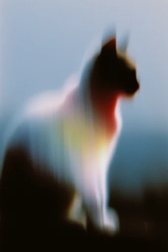 Ethereal Spectral Blur style reference image — cyan and indigo palette