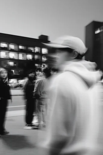 Kinetic Liminal Ghost style reference image — intentional camera movement