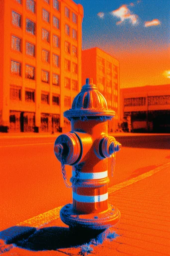 Luminous Thermal Surrealism style reference image — extreme macro beauty photography