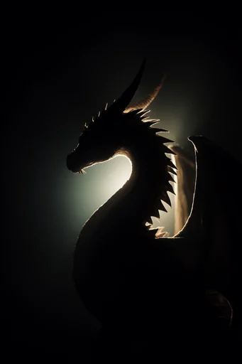 Luminous Chiaroscuro Noir style reference image — pitch black background