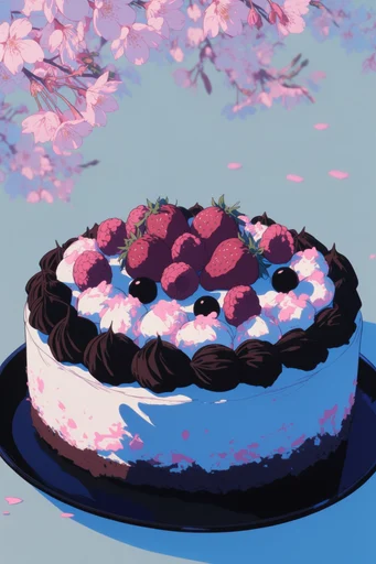 Nocturnal Pastel Anime style reference image — 90s retro anime aesthetic