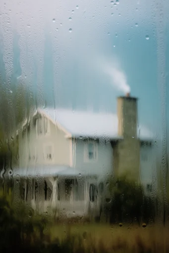Textured Glass Abstraction style reference image — condensation and water droplets
