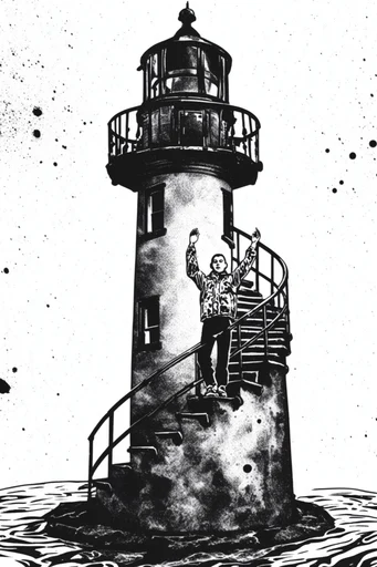 Gritty Xerox Punk style reference image — distressed collage