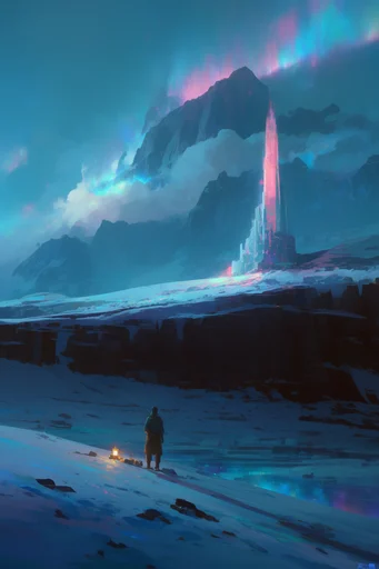 Ethereal Nocturnal Cosmicism style reference image — high contrast