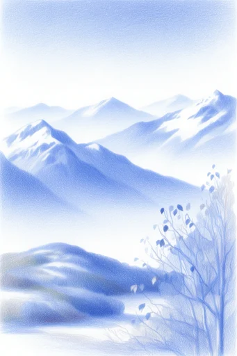 Ethereal Cobalt Reverie style reference image — monochromatic blue palette