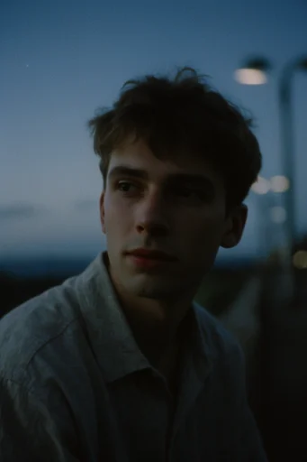 Cinematic Twilight Solitude style reference image — moody introspective atmosphere