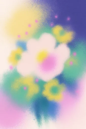 Ethereal Grain Gradient style reference image — tactile felt paper surface