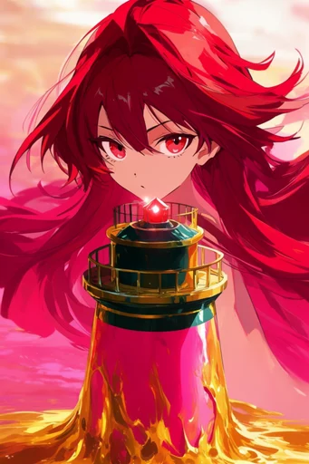 Vivid Crimson Graphicism style reference image — high-contrast dramatic lighting