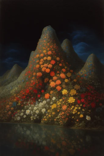 Luminous Botanical Chiaroscuro style reference image — chiaroscuro