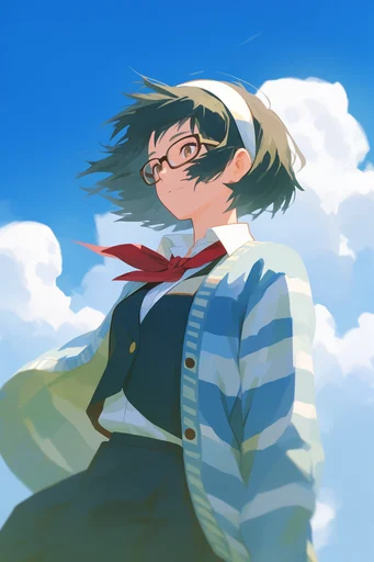 Vibrant Summer Anime moodboard — generate AI images in this style