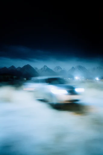 Nocturnal Kinetic Blur style reference image — ethereal silhouettes