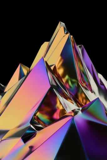 Prismatic Refraction Futurism style reference image — chromatic dispersion