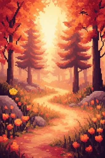 Nostalgic Golden Autumn style reference image — painterly digital texture