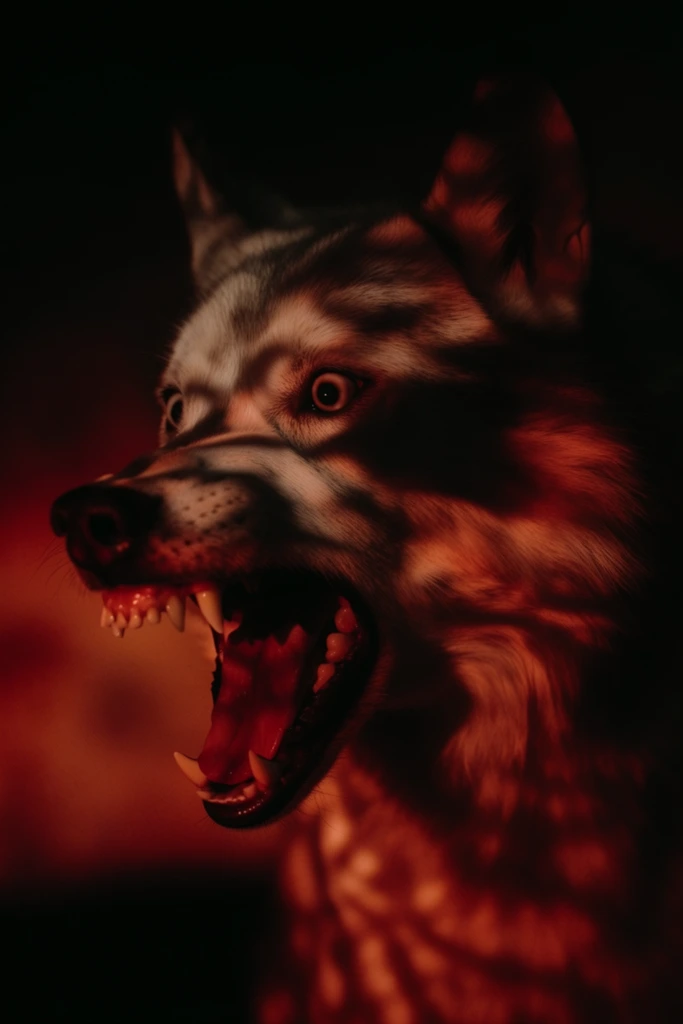 Cinematic Amber Noir style AI image example 3