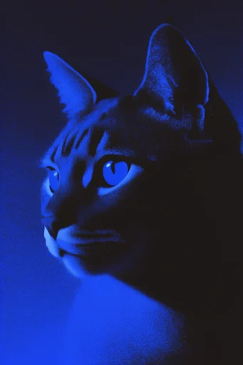Electric Nocturnal Stippling style reference image — analog film grain