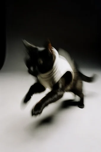 Ethereal Chiaroscuro Motion style reference image — high-contrast monochrome